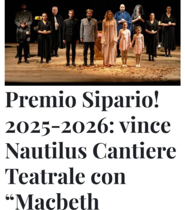 Macbeth Blackout vince il Premio Sipario! 2025-2026